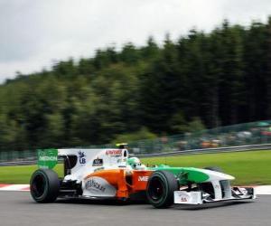 пазл Витантонио Лиуцци - Force India - Спа-Франкоршам 2010